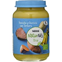Los mejores  - Nestlé Naturnes Bio Pure Boniato Chirivía Ternera Para Bebés Desde 6 Meses - Pack de 12 tarritos 190g